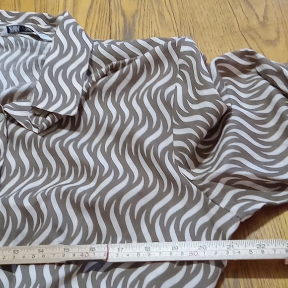 ZARA Womens LARGE SHEER DRESS Preowned Sleeves USED Casual Party Summer Vacation - Picture 9 of 9